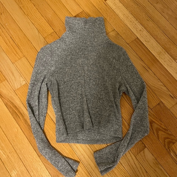 Grey Turtleneck Top - Picture 1 of 2
